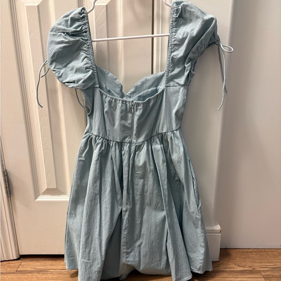 Abercrombie & Fitch Puff Sleeve Mini Dress With Sweetheart Neckline - Picture 6 of 8